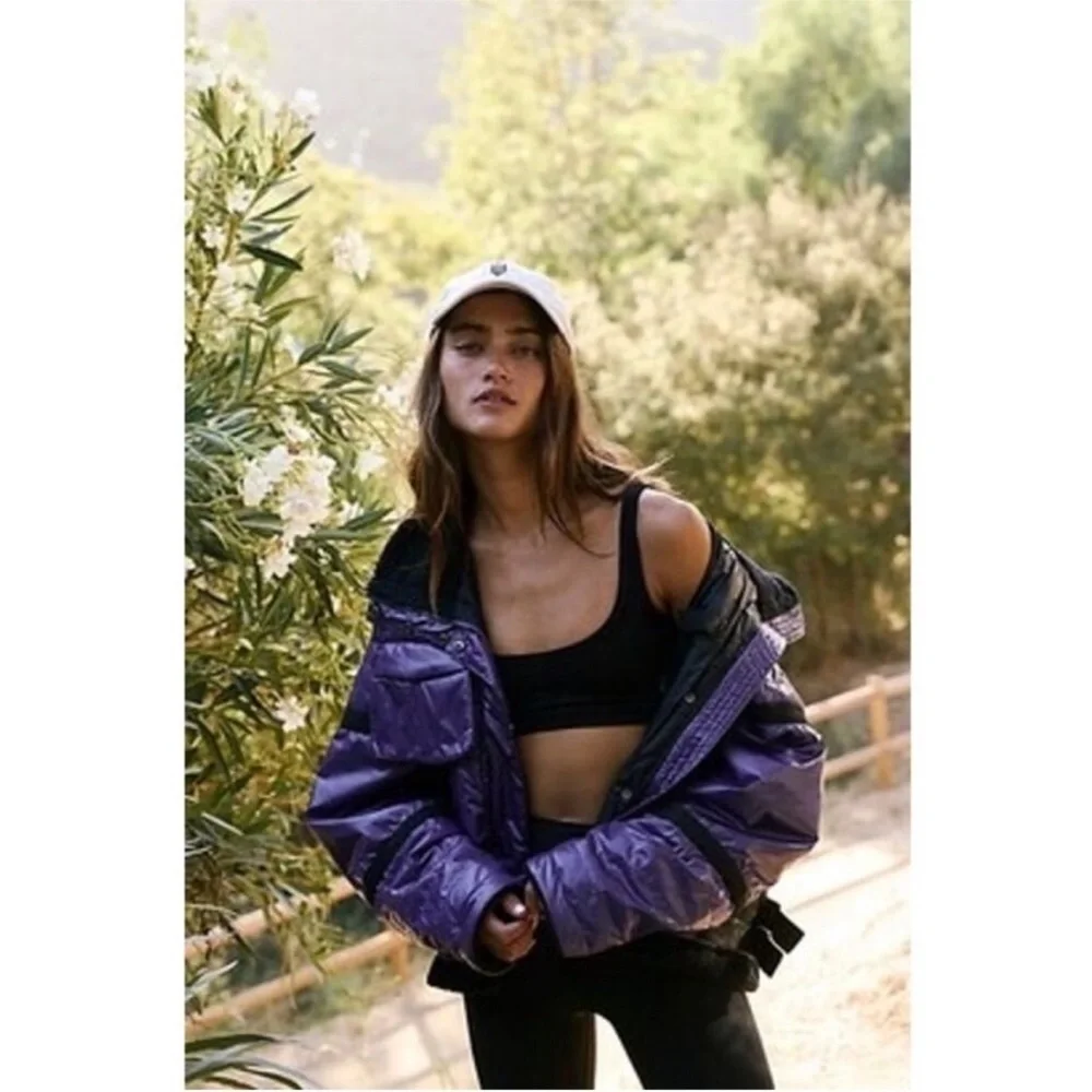 Free People Vagabond Women's Purple Jacket New with primaloft tag